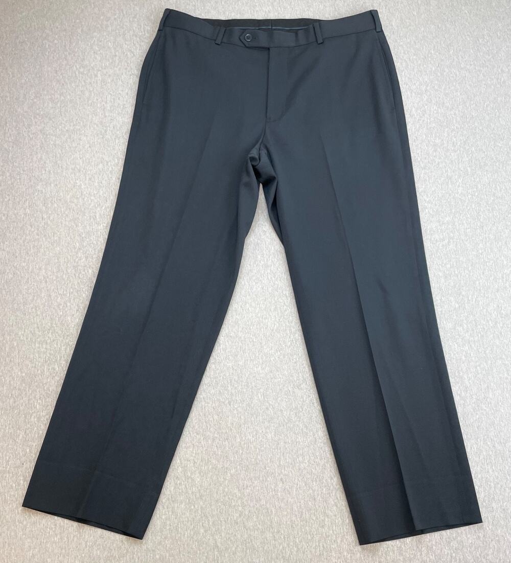 Brooks Brothers Pants Mens 35 x 30 Navy Blue 100% Wool Madison‎ Dress
